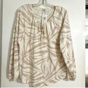 Z Supply V Neck Tie Blouse